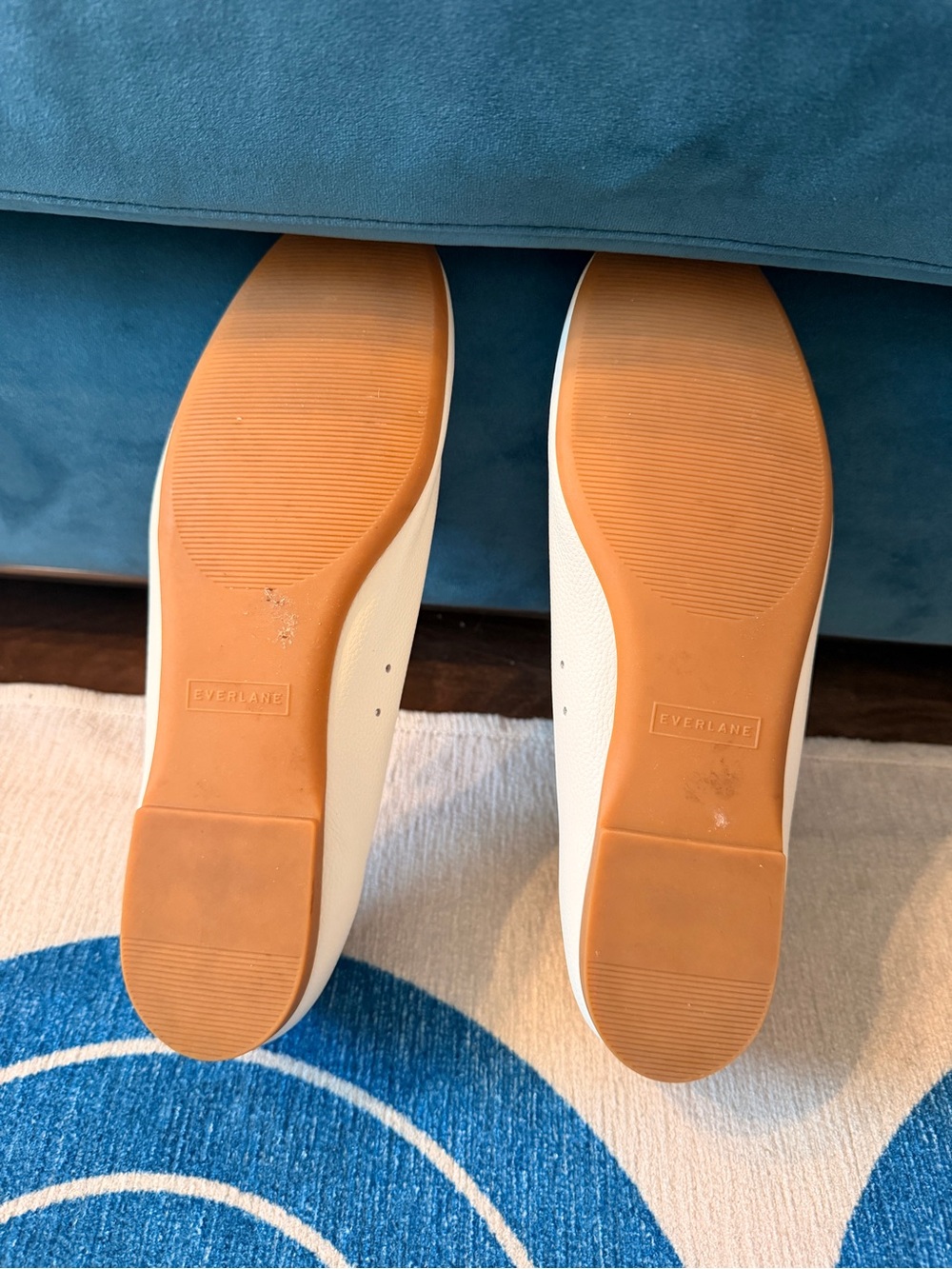 Everlane Cream Leather ‘Glove’ Ballet Flats - Picture 3 of 6